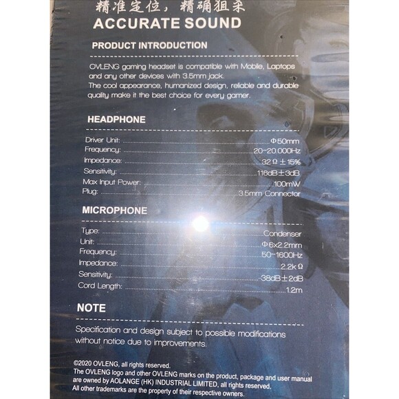 New OVLENG OV P50 gaming headphones Voice Wired Over-Ear Mobile Stereo P4 - Picture 6 of 7